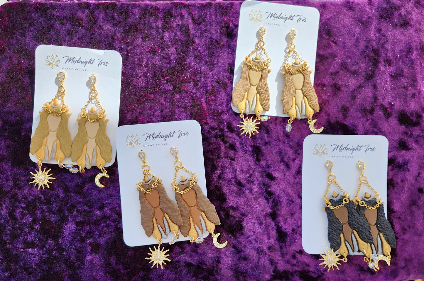 Celestial Goddess Large Dangles