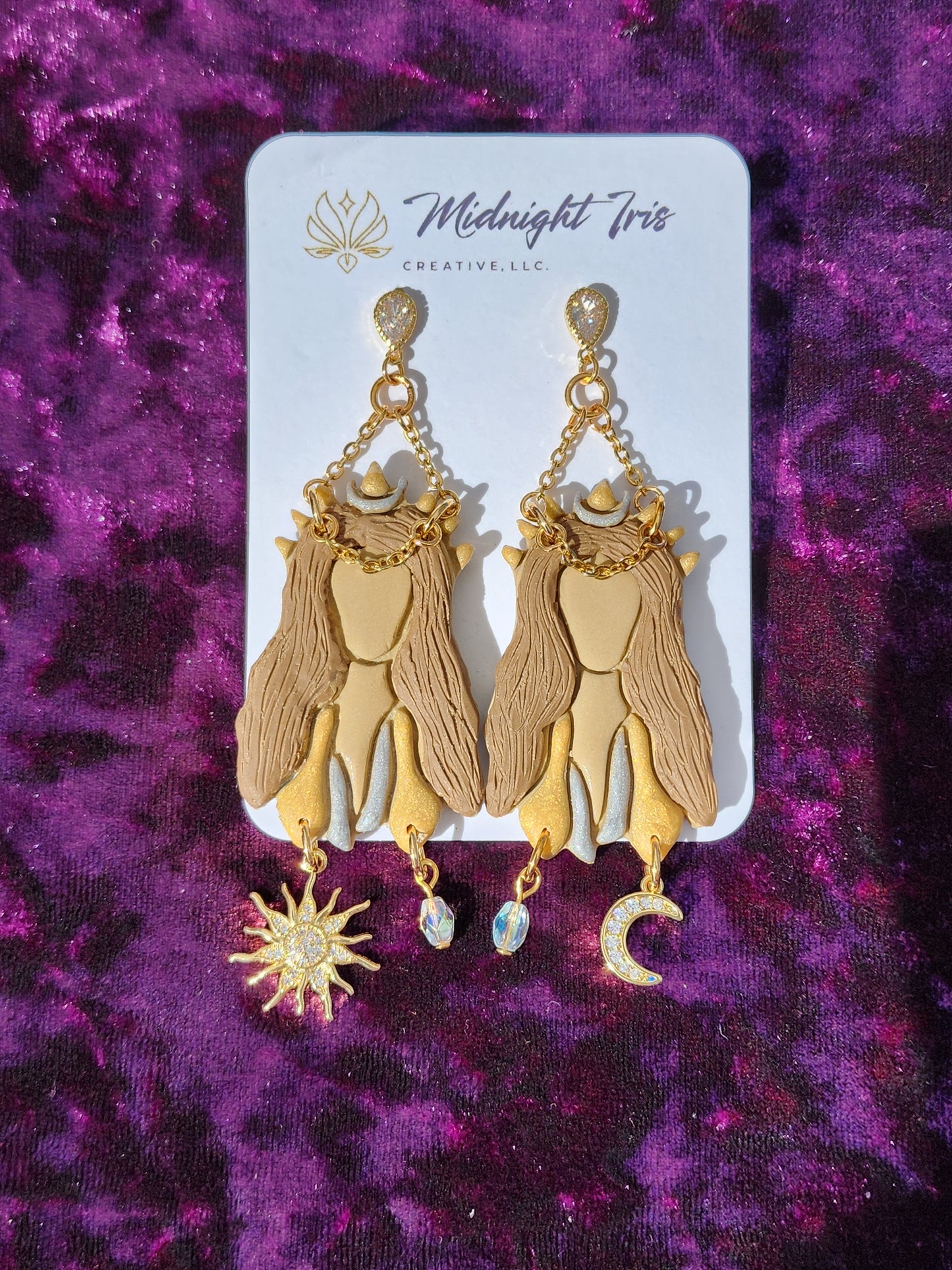 Celestial Goddess Large Dangles