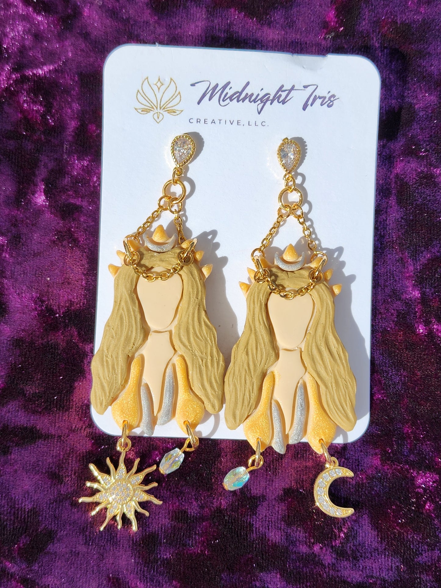 Celestial Goddess Large Dangles