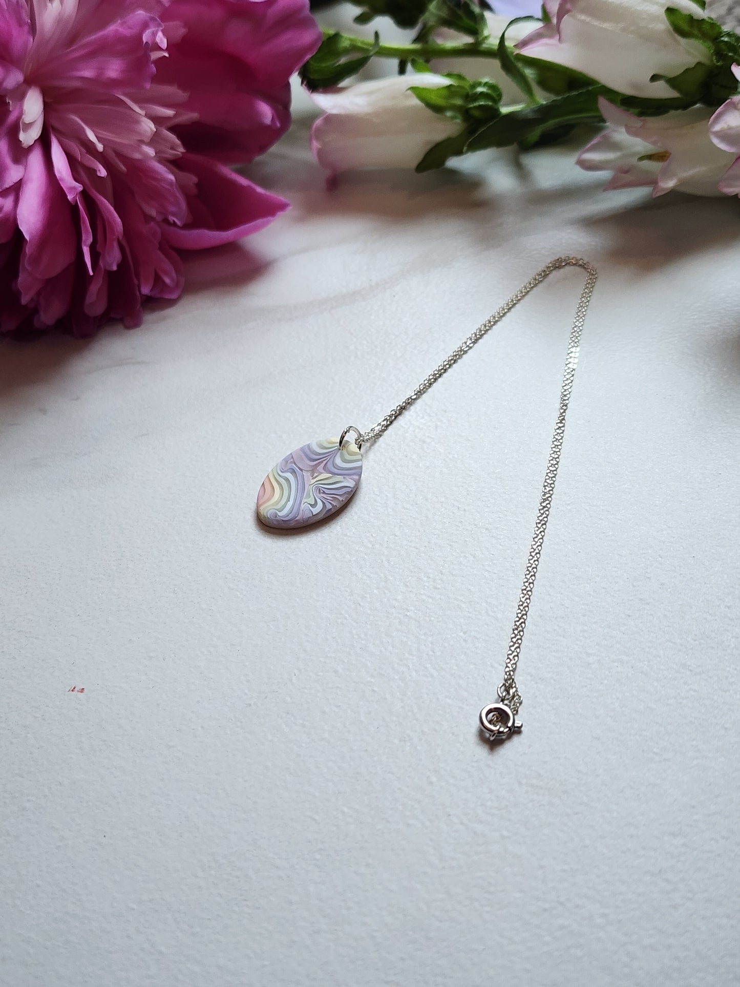 Oval Rainbow Necklace