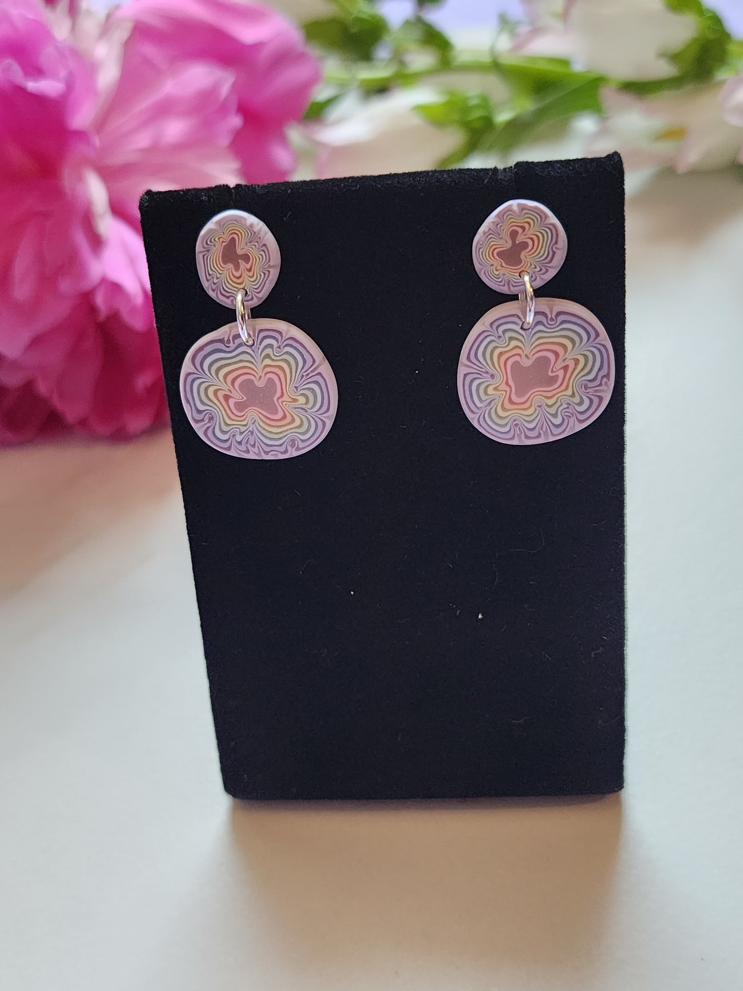 Organic Rainbow Cane Dangles