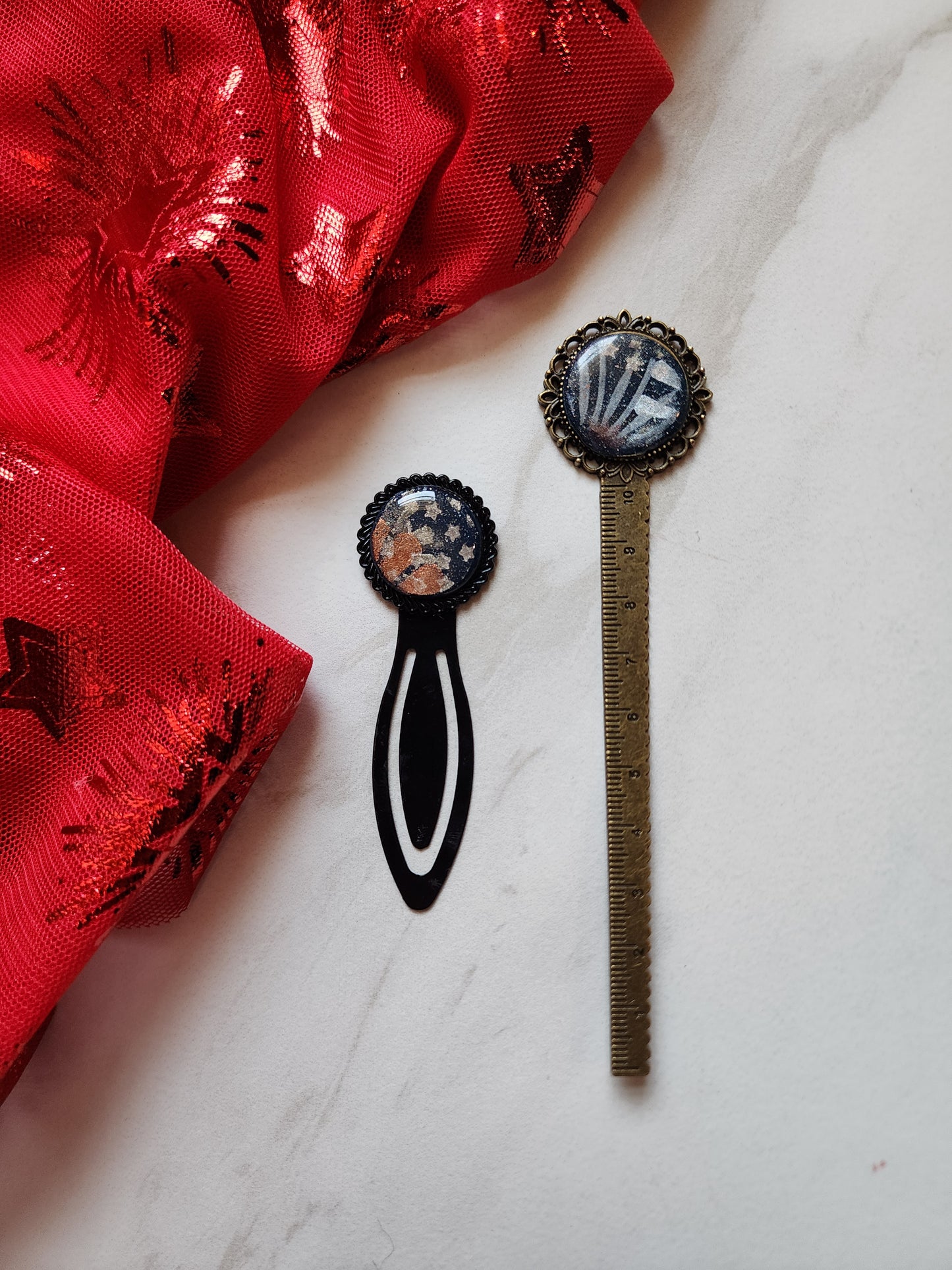 Metal bookmarks - Fireworks