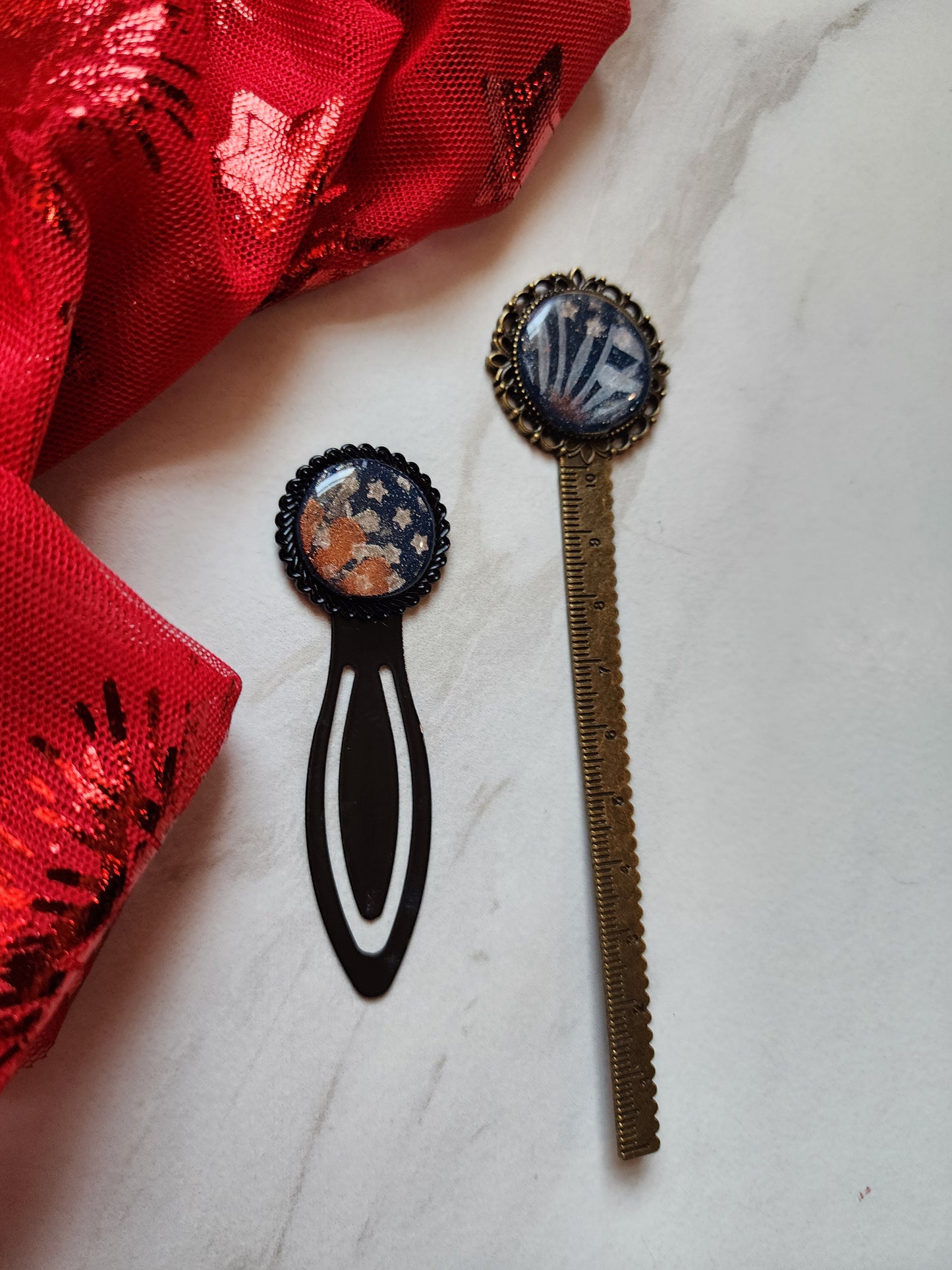 Metal bookmarks - Fireworks