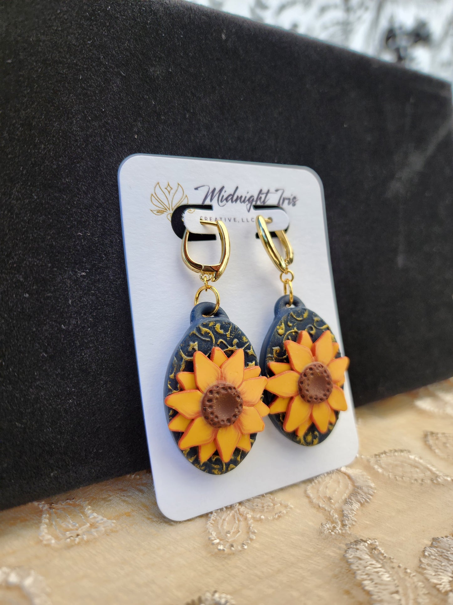 Sunflower Statement Earrings