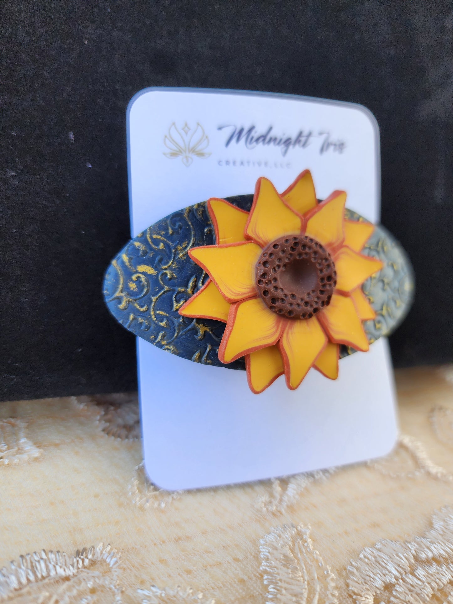 Sunflower Statement Barrette