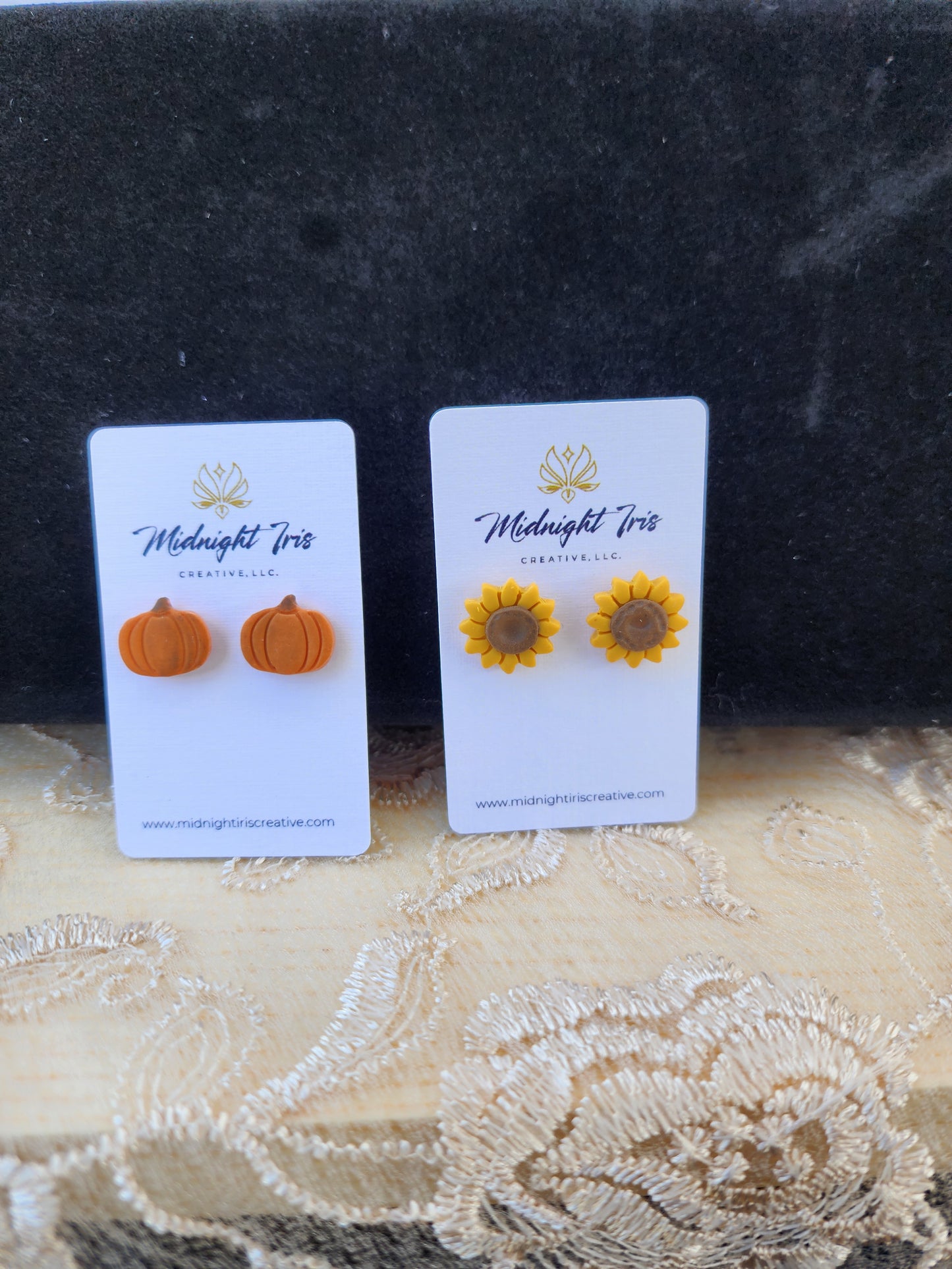Pumpkin Stud Earrings