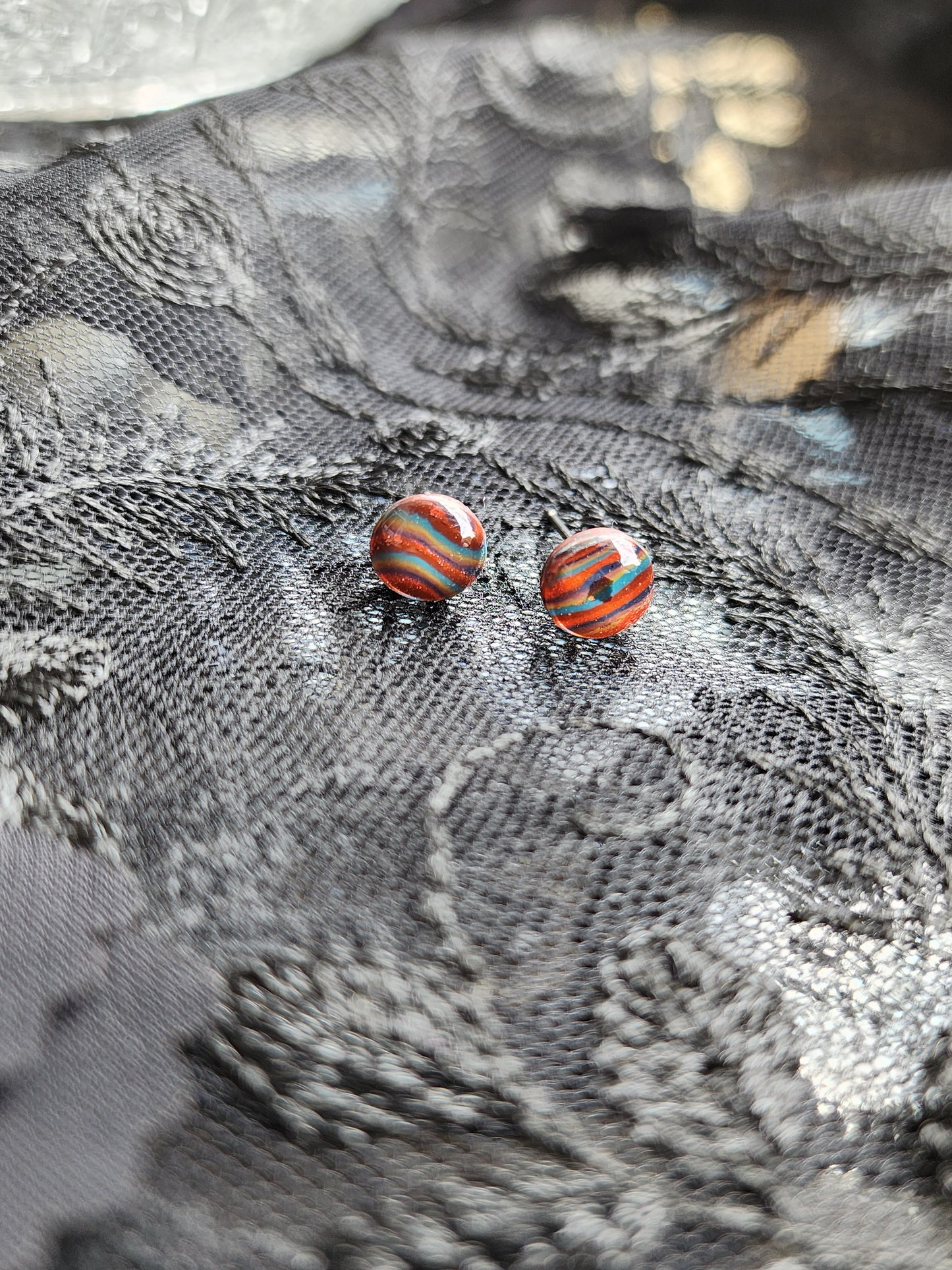 Fall Palette Circle Studs