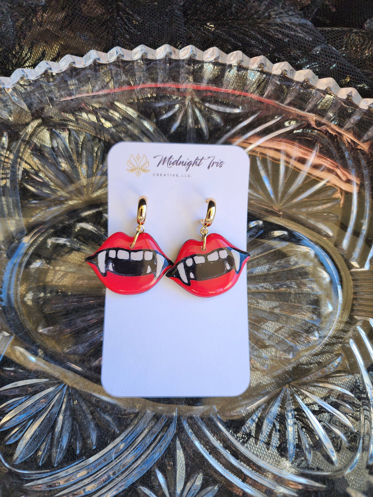Vampire Lips Dangles