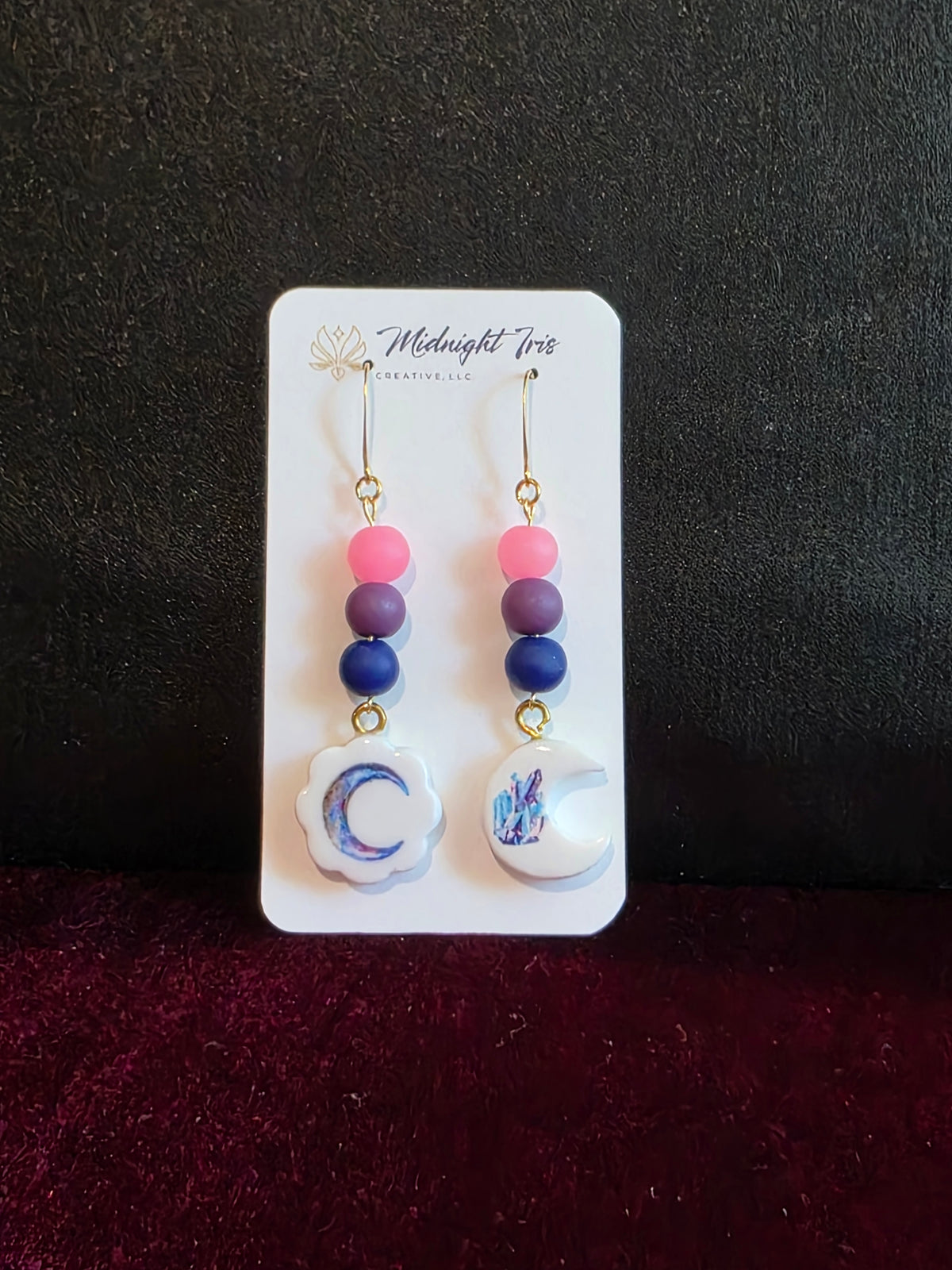 Fall Halloween Beaded Charm Dangle Earrings