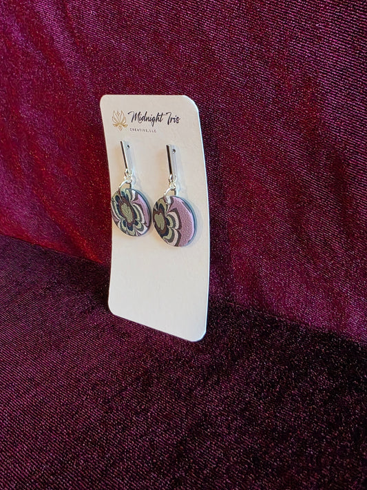 Autumnal Circle Dangle Earrings