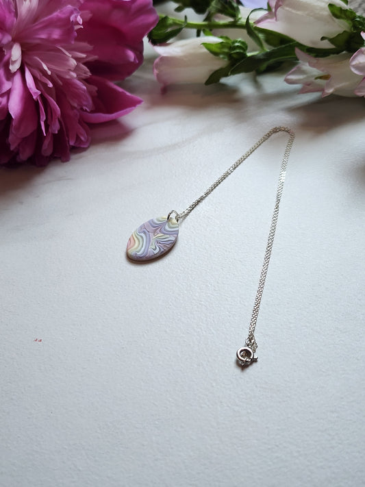 Oval Rainbow Necklace