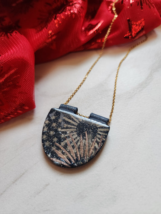 Large Half-Circle Necklace