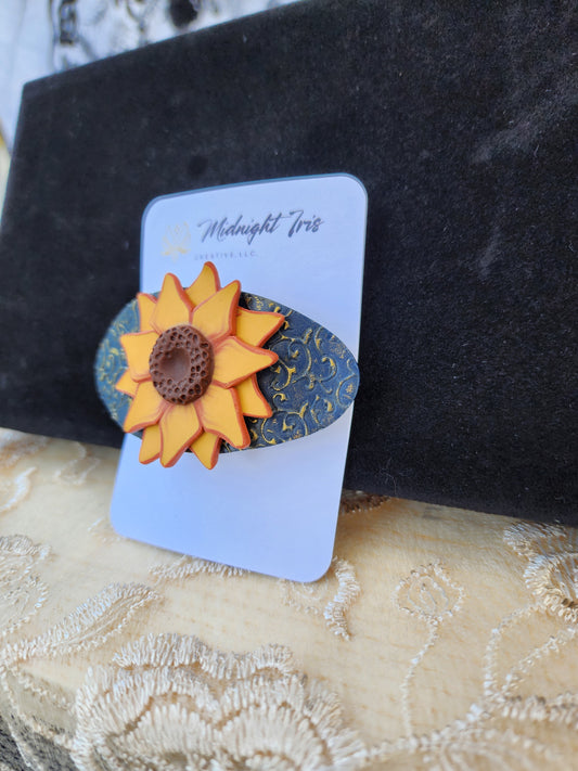 Sunflower Statement Barrette