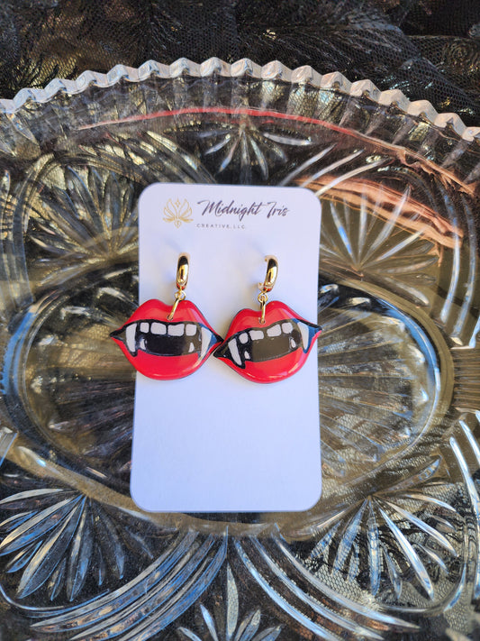 Vampire Lips Dangles