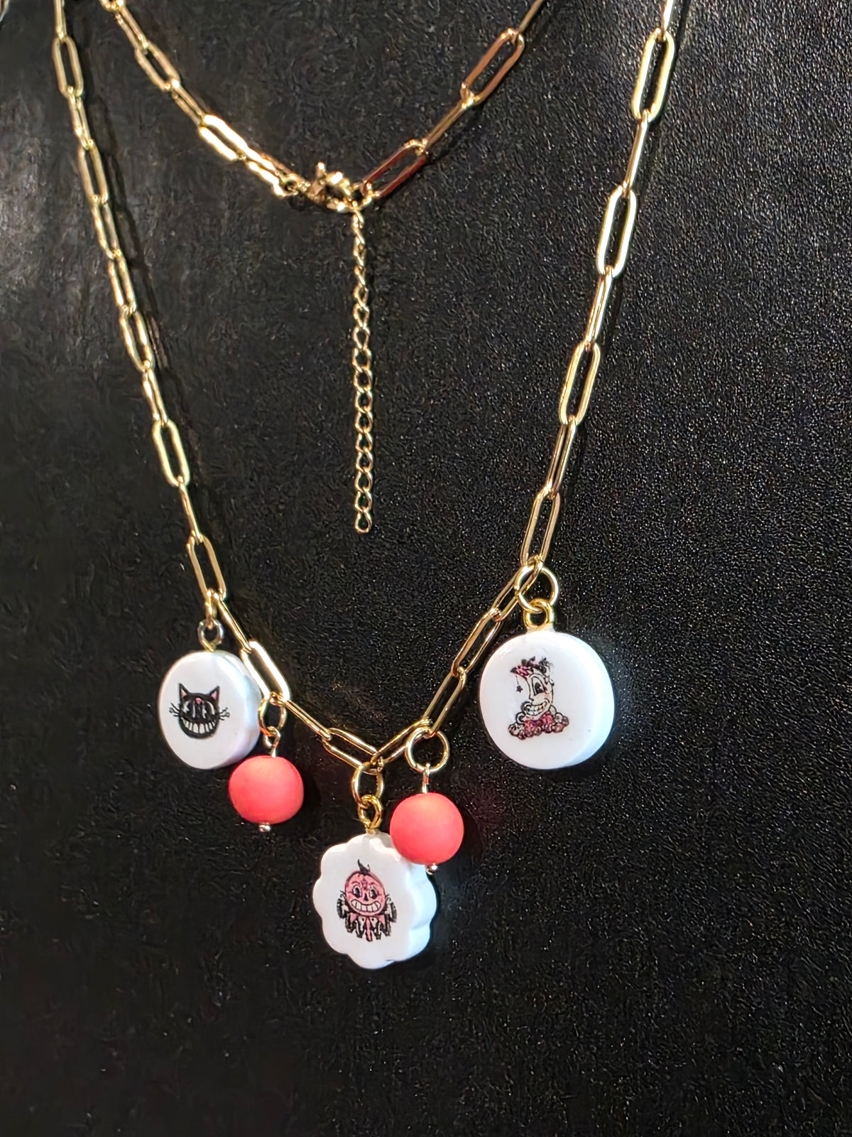 Vintage-Style Halloween Charm Necklace