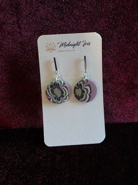 Autumnal Circle Dangle Earrings