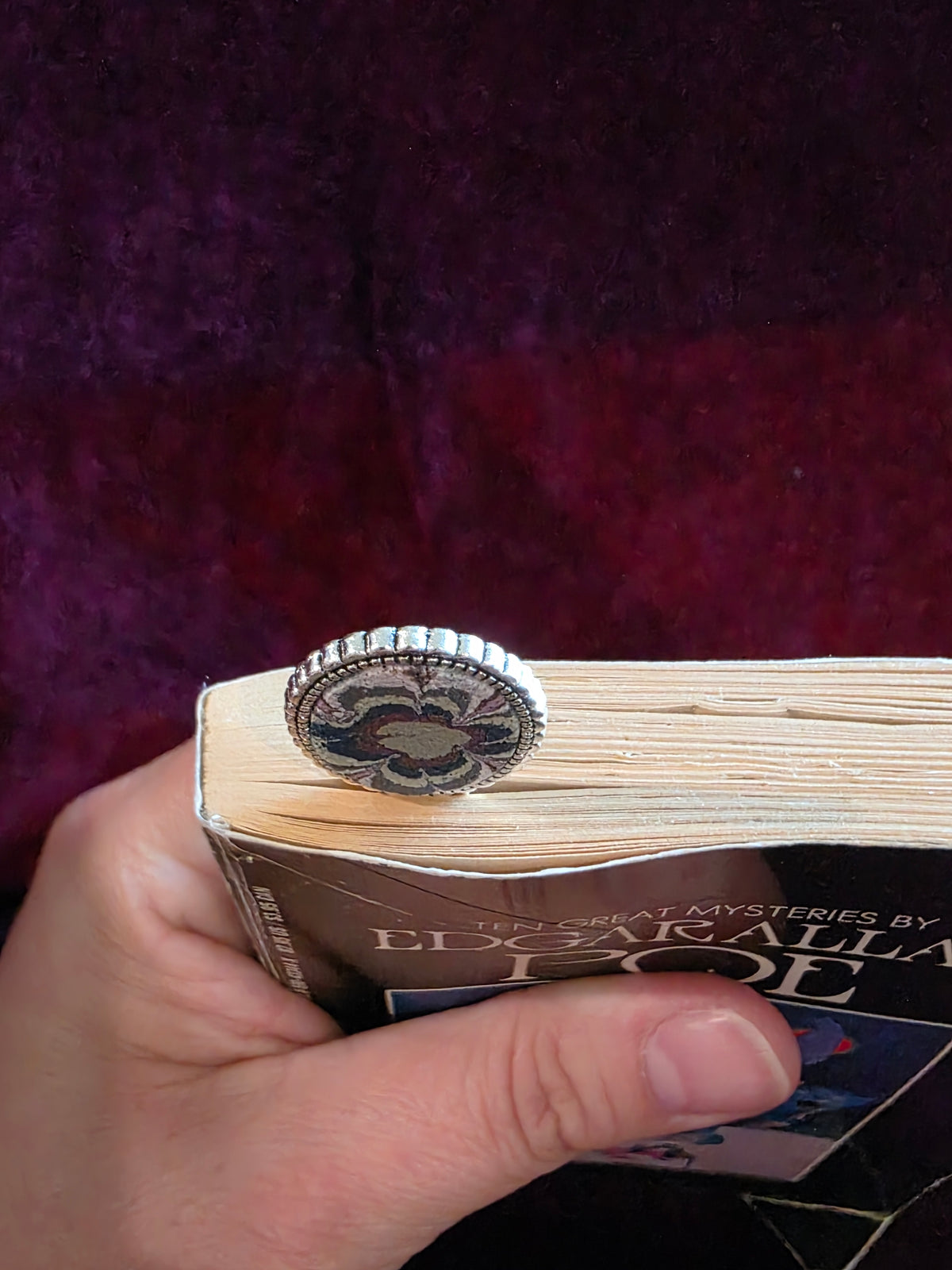 Autumnal Metal Bookmark with Ruler